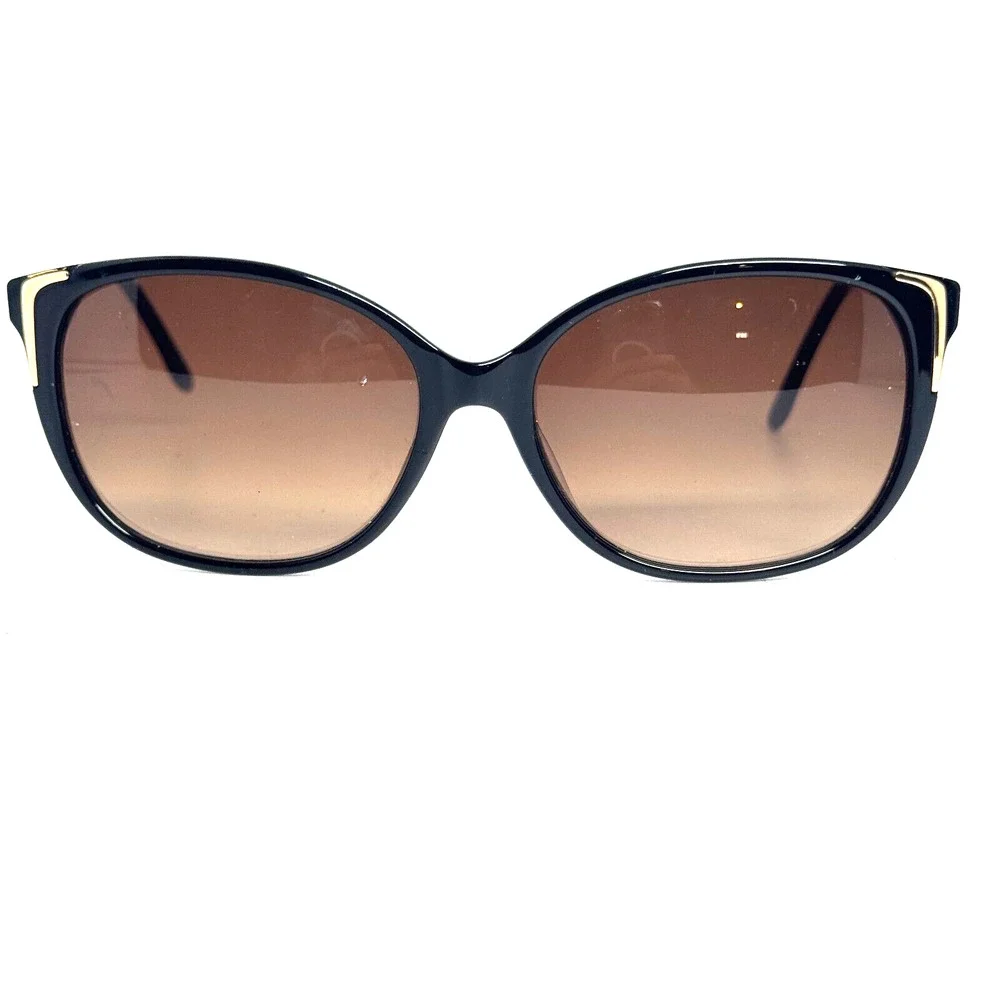 BCBG MAXAZRIA Wistful Black Womens Cat Eye‎ Gradient Sunglasses 55-15-140 H16615